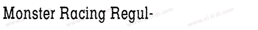 Monster Racing Regul字体转换